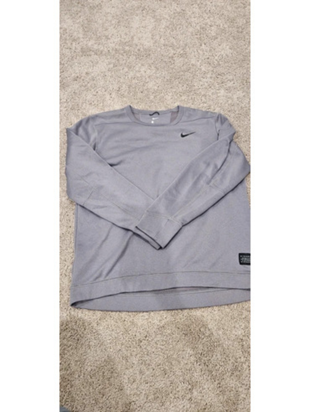 Nike Golf Tour Performance Gray Crewneck Pullover Sweatshirt Men’s